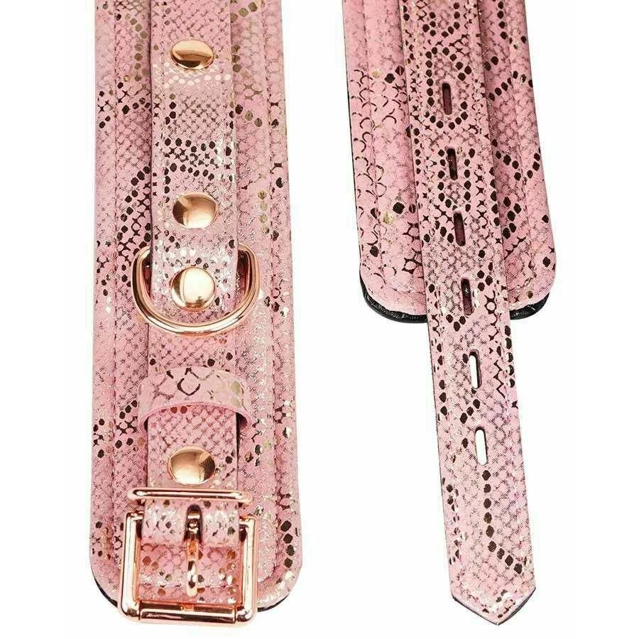 Spartacus Locking Leather Wrist Restraint Cuffs 6 Spartacus Locking Leather Wrist Restraint Cuffs