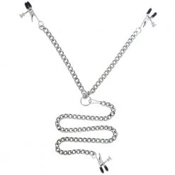 Spartacus Y-Style Broad Tip Nipple Clamps And Clit Clamp Bondage