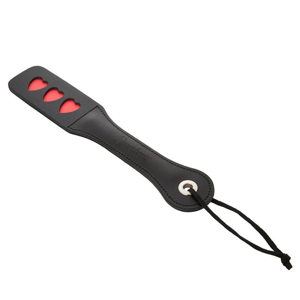 Sportsheets International Sportsheets Leather HEARTS Impression Paddle Bondage 5 Sportsheets International Sportsheets Leather HEARTS Impression Paddle Bondage
