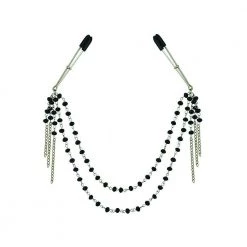 Sportsheets International Bondage Sportsheets Midnight Black Jeweled Nipple Clips