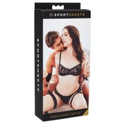 Sportsheets International Bondage Sportsheets Thigh & Wrist Cuff Set