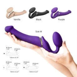 Lovely Planet Strap-On-Me Vibrating Bendable Strapless Strap On Dildos