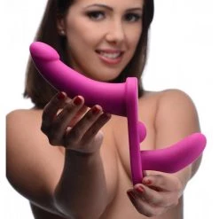 XR Brands Strap U Double Take Vibrating Strap On Double Penetration Harness