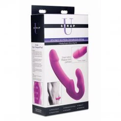 Xr LLC Strap U Evoke Rechargeable Vibrating Silicone Strapless Strap On