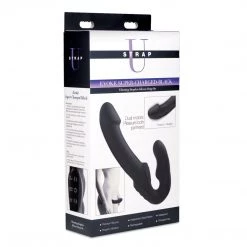Xr LLC Strap U Evoke Rechargeable Vibrating Silicone Strapless Strap On