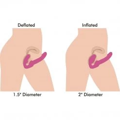 Xr LLC Strap U Evoke Vibrating Inflatable Strapless Strap-On Dildos