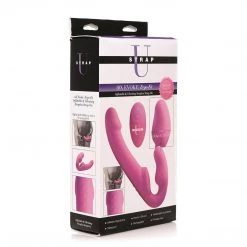 Xr LLC Strap U Evoke Vibrating Inflatable Strapless Strap-On Dildos