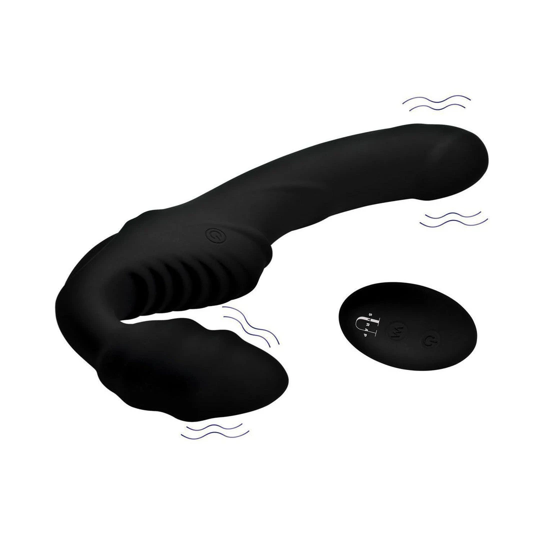 XR Brands Strap U Pro Rider 9X Vibrating Strapless Strap-On Dildos 4 XR Brands Strap U Pro Rider 9X Vibrating Strapless Strap-On Dildos