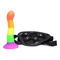 Xr LLC Strap U Proud Silicone Dildo With Harness