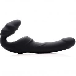 Xr LLC Dildos Strap U Slim Ribbed Vibrating Strapless Stap On