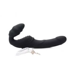 Xr LLC Dildos Strap U Slim Ribbed Vibrating Strapless Stap On