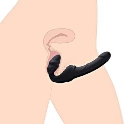 Xr LLC Dildos Strap U Slim Ribbed Vibrating Strapless Stap On