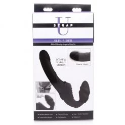 Xr LLC Dildos Strap U Slim Ribbed Vibrating Strapless Stap On