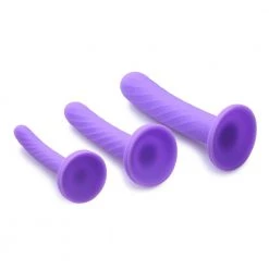 Xr LLC Dildos Strap U Strap On Dildo Set Of 3 - Purple