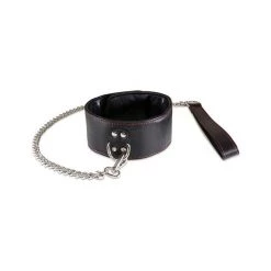 Sultra Leather Sultra Lambskin Collar With Chain
