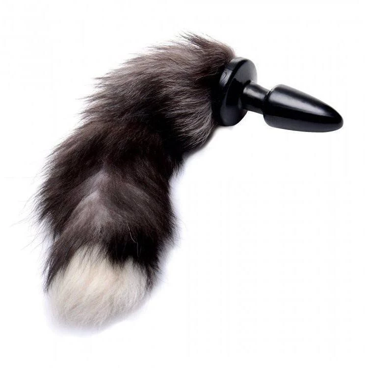 Xr LLC Anal Sex Toys Tailz Grey Fox Tail Butt Plug 6 Xr LLC Anal Sex Toys Tailz Grey Fox Tail Butt Plug