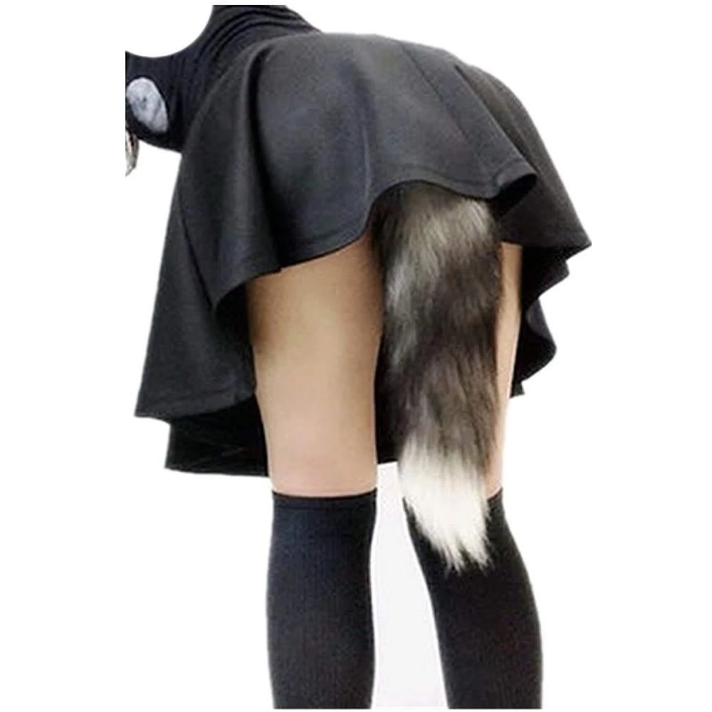 Xr LLC Anal Sex Toys Tailz Grey Fox Tail Butt Plug 9 Xr LLC Anal Sex Toys Tailz Grey Fox Tail Butt Plug