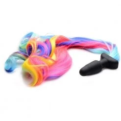 Xr LLC Tailz Rainbow Pony Tail Butt Plug Anal Sex Toys