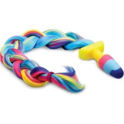 Xr LLC Anal Sex Toys Tailz Rainbow Unicorn Tail Anal Plug