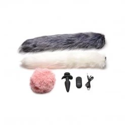 Xr LLC Tailz Snap On Vibrating Silicone Anal Plug With Remote