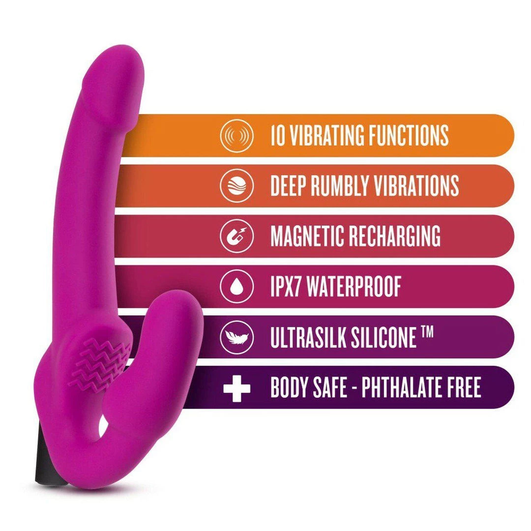 Blush Novelties Dildos Temptasia Estella Vibrating Strapless Dildo 8 Blush Novelties Dildos Temptasia Estella Vibrating Strapless Dildo