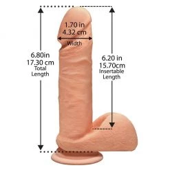 Doc Johnson The D Dual Density ULTRASKYN Perfect D 7 Inch Dildo