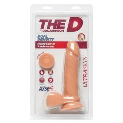 Doc Johnson The D Dual Density ULTRASKYN Perfect D 7 Inch Dildo