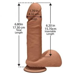 Doc Johnson The D Dual Density ULTRASKYN Perfect D 7 Inch Dildo