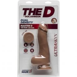 Doc Johnson The D Master D ULTRASKYN 7.5 Inch Dildo With Balls Dildos