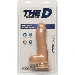 Doc Johnson The D Master D ULTRASKYN 7.5 Inch Dildo With Balls Dildos