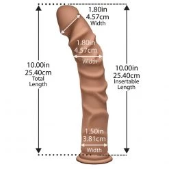 Doc Johnson The D Ragin' D 10 Inch Ultraskyn Dual Density Cock