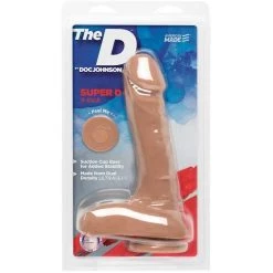 Doc Johnson The D Super D Dual Density 9 Inch ULTRASKYN Dildo Dildos
