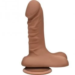 Doc Johnson Dildos The D Super D ULTRASKYN Dual Density 6 Inch Dildo