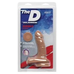 Doc Johnson Dildos The D Super D ULTRASKYN Dual Density 6 Inch Dildo