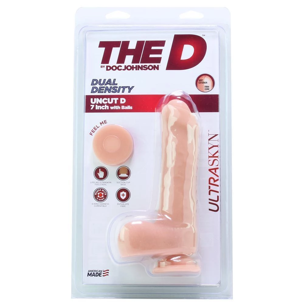Doc Johnson Dildos The D Uncut 7 Inch ULTRASKYN Dildo 8 Doc Johnson Dildos The D Uncut 7 Inch ULTRASKYN Dildo