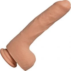 Doc Johnson The D Uncut 9 Inch ULTRASKYN Dildo With Balls Dildos