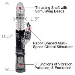 California Exotic Novelties Thrusting Orgasm Jack Rabbit Thrusting Vibe