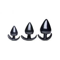 Xr LLC Anal Sex Toys Triple Spades 3 Piece Anal Plug Set