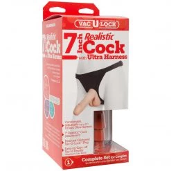 Doc Johnson Vac-U-Lock Realistic Strap On Dildo Harness Dildos