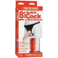 Doc Johnson Vac-U-Lock Realistic Strap On Dildo Harness Dildos