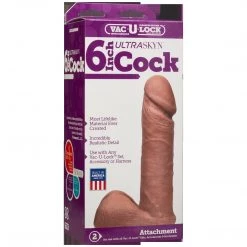 Doc Johnson Dildos Vac-u-lock 6 Inch Strap On Dildo - Caramel