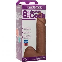 Doc Johnson Vac-u-lock 8 Inch Strap On Dildo