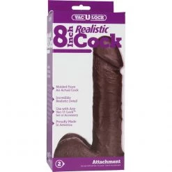 Doc Johnson Vac-u-lock 8 Inch Strap On Dildo