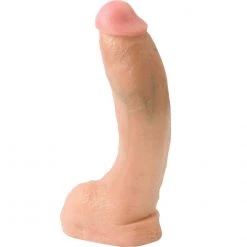 Doc Johnson Vac-u-lock 9 Inch Strap On Dildo - White Dildos