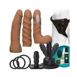 Doc Johnson Vac-u-lock Vibrating Harness Starter Set With Remote Dildos 18 Doc Johnson Vac-u-lock Vibrating Harness Starter Set With Remote Dildos