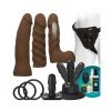 Doc Johnson Vac-u-lock Vibrating Harness Starter Set With Remote Dildos
