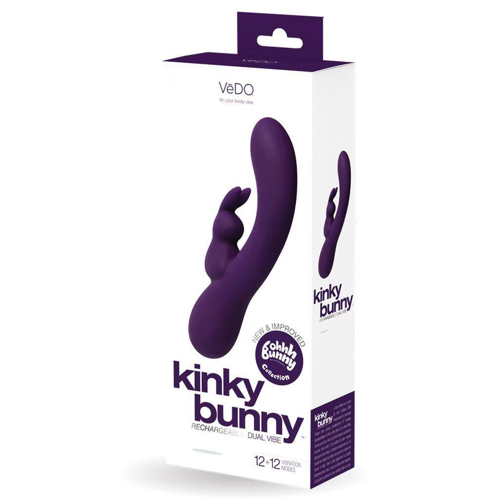 Savvy Co. VeDO Kinky Bunny Plus Rechargeable Dual Vibe Rabbit Vibrators 4 Savvy Co. VeDO Kinky Bunny Plus Rechargeable Dual Vibe Rabbit Vibrators