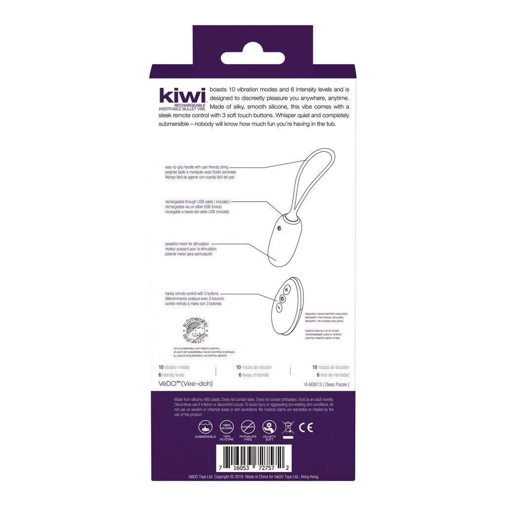 Savvy Co. Bullet & Egg Vibrators VeDO Kiwi Rechargeable Insertable Bullet Vibe 7 Savvy Co. Bullet & Egg Vibrators VeDO Kiwi Rechargeable Insertable Bullet Vibe