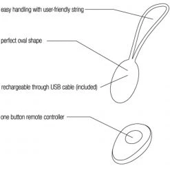Savvy Co. Vibrators VeDO Peach Remote Control Rechargeable Egg Vibe