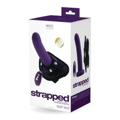 Savvy Co. VeDO Strapped Rechargeable Vibrating Strap On Dildos